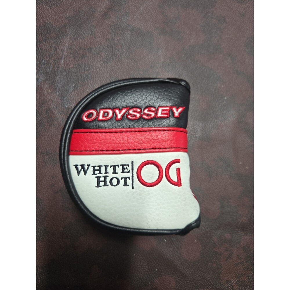 OEM Odyssey Golf White Hot OG Mid Mallet Putter Head Cover White Black